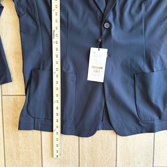 Ministry Of Supply Kinetic Mens Stretch Blazer Sport Coat Jacket XXXL Navy Blue - Picture 11 of 12